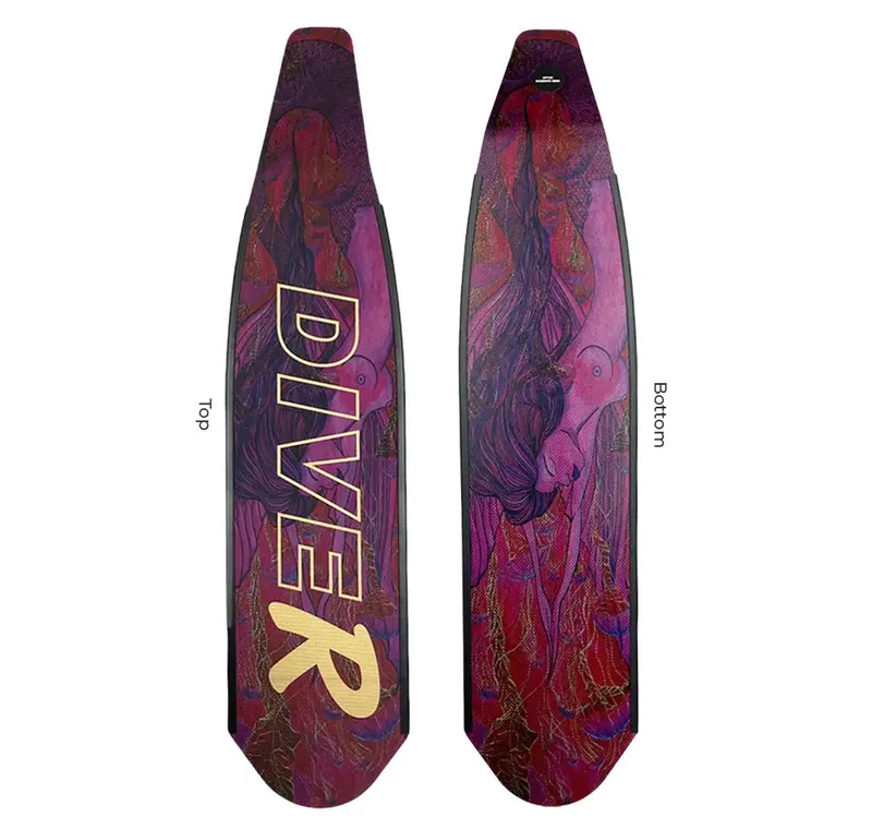 Diver Composite Pink Mermaid Fin Blades 1