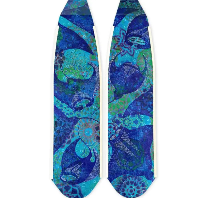 Diver Composite V2 Fins – Manta White Rail 1