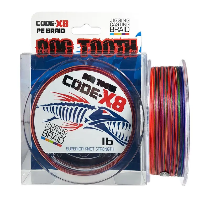 Dog Tooth Code X8 Multicolor Braided Fishing Line (1200M) 1