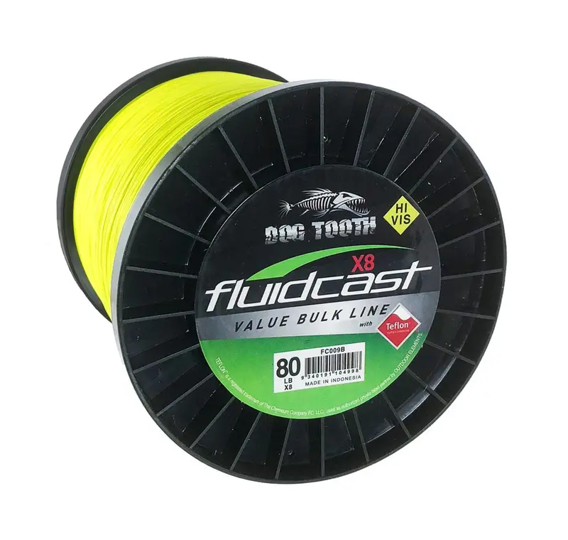 Dog Tooth Fluidcast X8 80Lb Low-Visibility Braided Line – Electric Reel Combo Spool-Up Offer 1