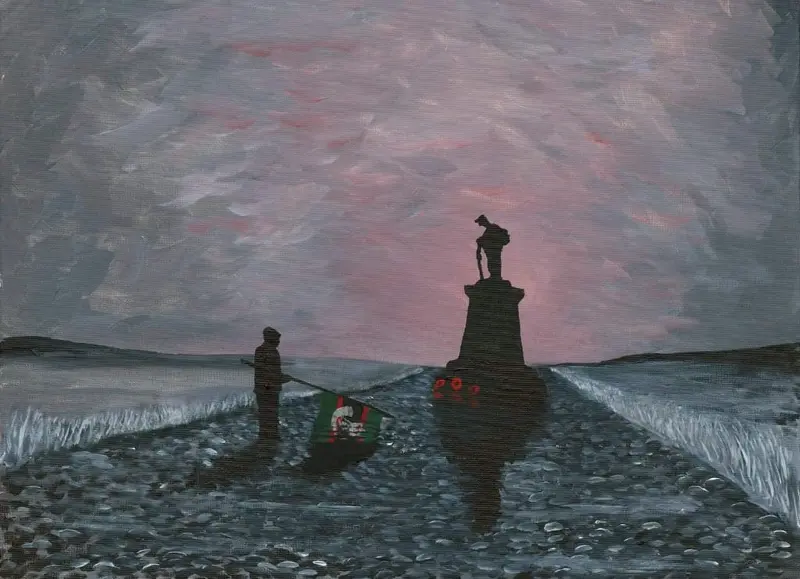 Embellished Limited Edition Giclée 'Remembering The Rifles' – #327D 1
