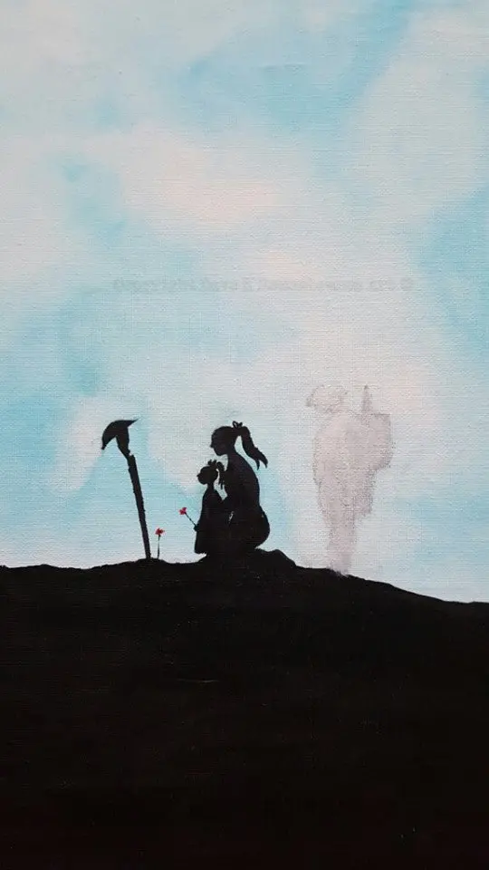 Emotive Figurative Art: 'Daddy'S Home' 1