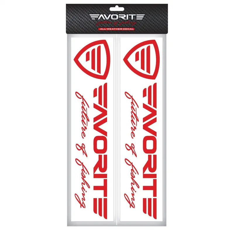 Favorite Logo Red Vinyl Decal – Durable Outdoor-Grade Sticker 1
