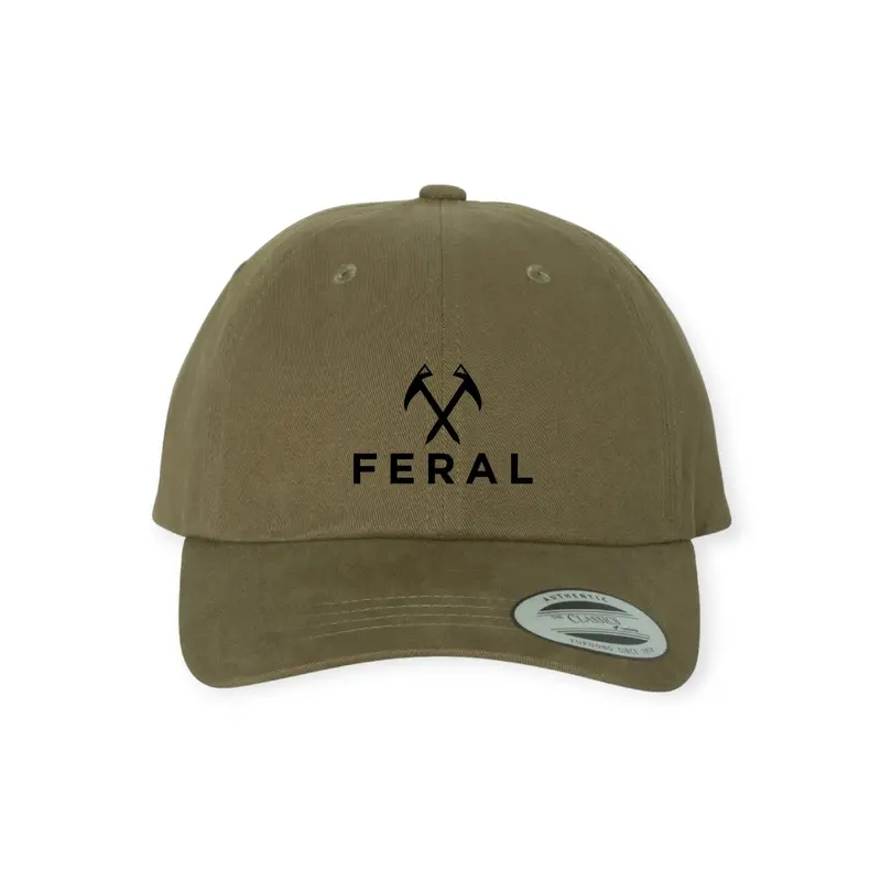 Feral Classic Dad Hat With Front Embroidery 1