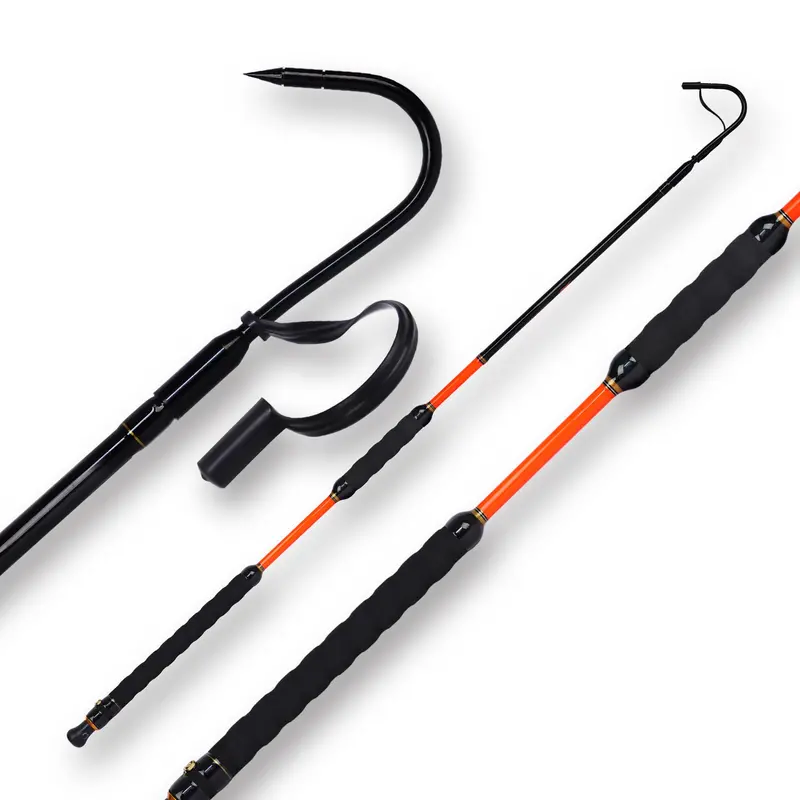 Fiblink Stainless Steel Fishing Gaff – Fiberglass-Shafted Saltwater Gaff With Ergonomic Grip (3', 5', Or 6'; 66 Lb Test) 1