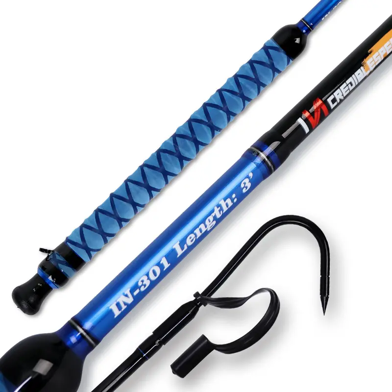 Fiblink Stainless Steel Fishing Gaff – Portable Saltwater Offshore Gaff With Non-Slip Grip & Fiberglass Shaft (3', 5', Or 6') 1