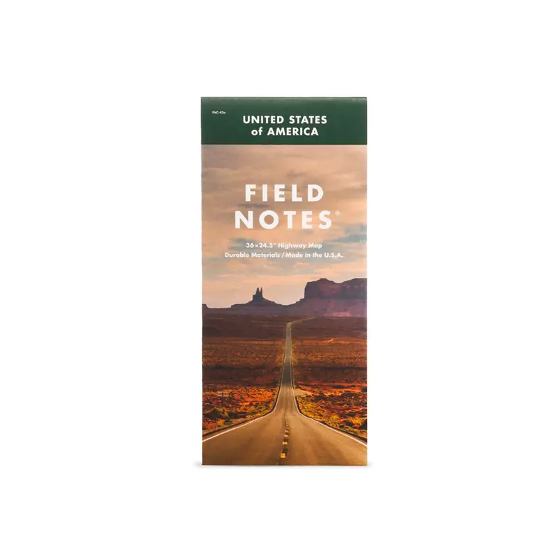 Field Notes National Highway Map Notebook – Road Trip Edition 1