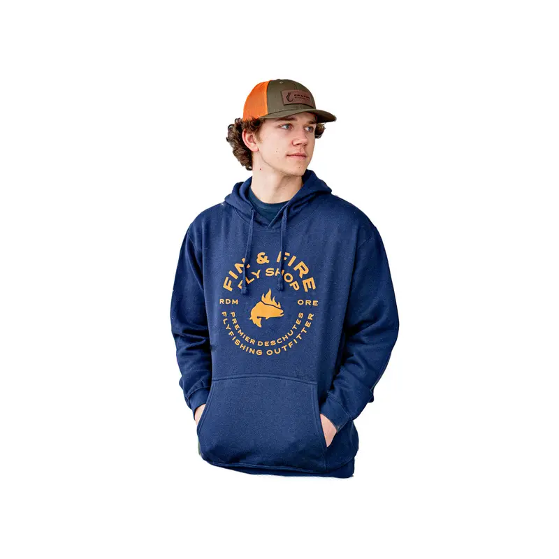 Fin & Fire Round Logo Hoodie – Soft-Fleece Layered Outerwear 1
