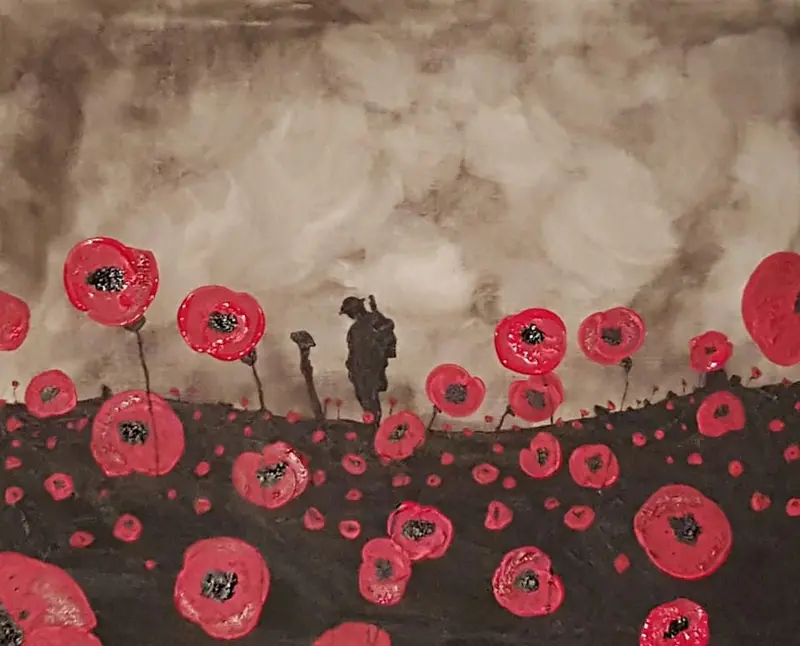 Fine Art Original: 'Amidst The Poppy Field' 1