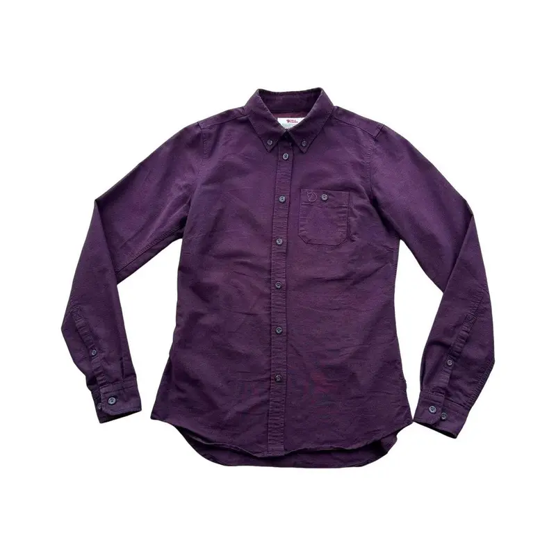 Fjällräven Ovik Foxford Shirt – Women’S Purple, Xxs, Wool-Blend Long Sleeve, Used 1