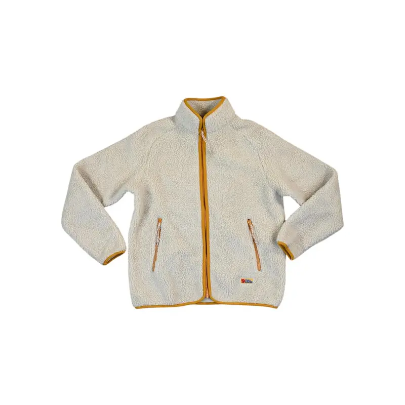 Fjällräven Vardag Pile Fleece – Women’S White/Mustard (Size S, Pre-Owned) 1