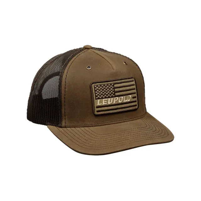 Flag Waxed Canvas Trucker Hat – Buck Brown 1