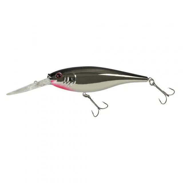 Flicker Shad Hard Bait – 2.75-Inch (7Cm), 5/16-Ounce, 6-Pack – Black & Silver Finish – Model Ffsh7M-Blsf 1