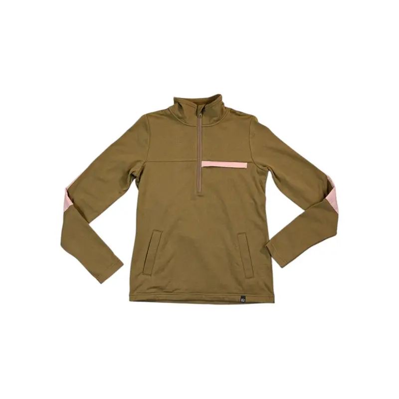 Flylow Tate Pullover Fleece For Women – Green & Pink Contrast, Size Xs (Pre-Loved) 1