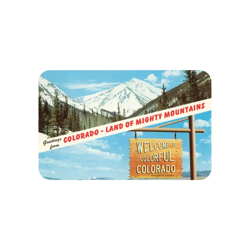Found Image ‘Greetings From Colorado’ Retro Travel Postcard (Co-266) 1