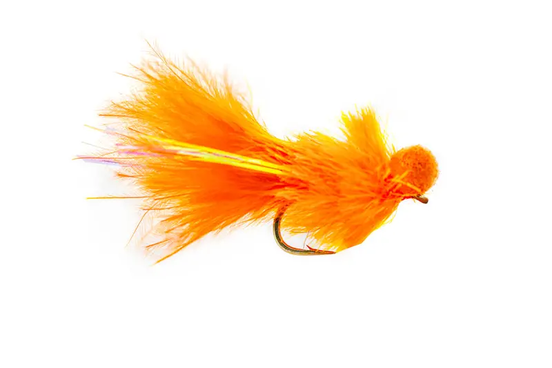 Fulling Mill Cactus Boobie Streamer Fly – Orange, 3-Pack 1
