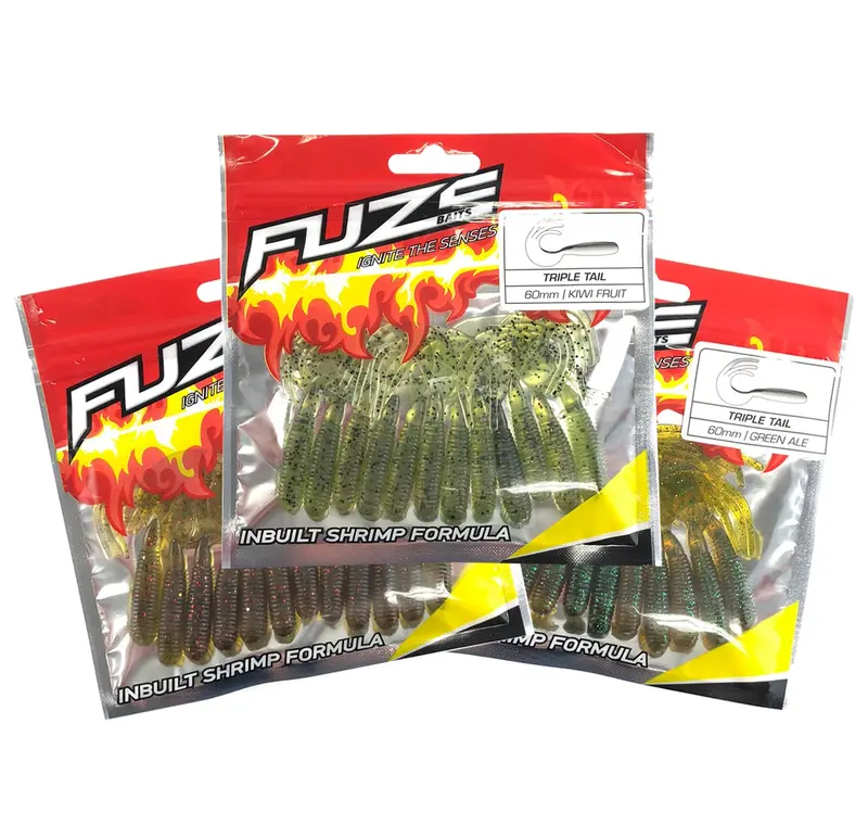 Fuze Bream Soft Plastic Lure Pack – Realistic Texture & Action 1