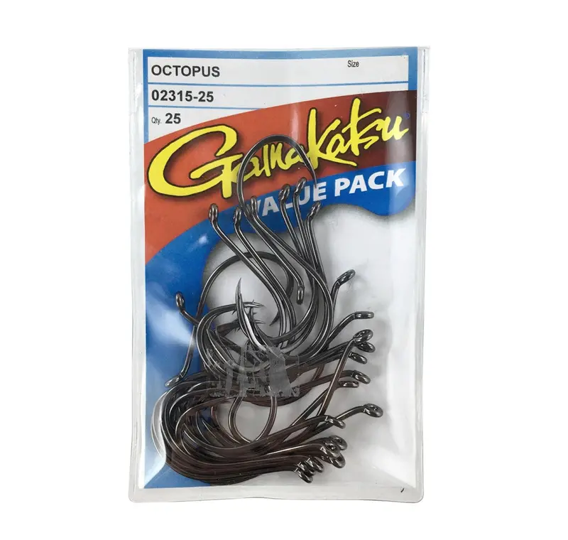 Gamakatsu Octopus Hook Assortment – 25-Count Premium Pack 1