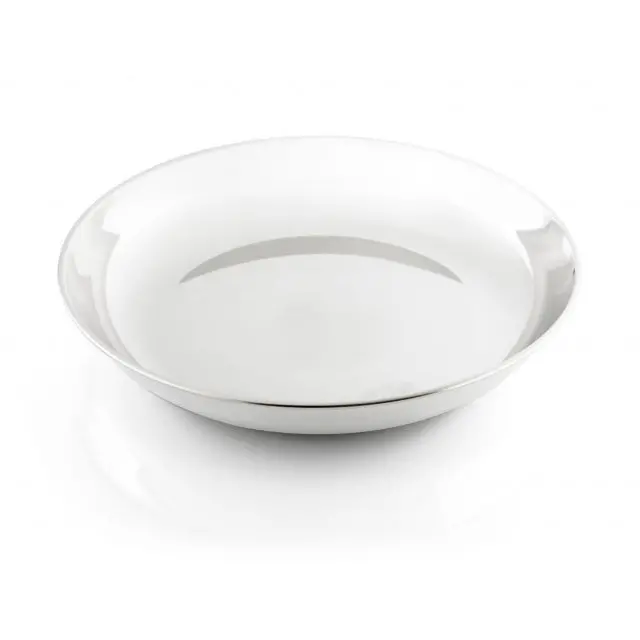 Glacier Stainless Deep Dinner Plate – Durable Campware 1