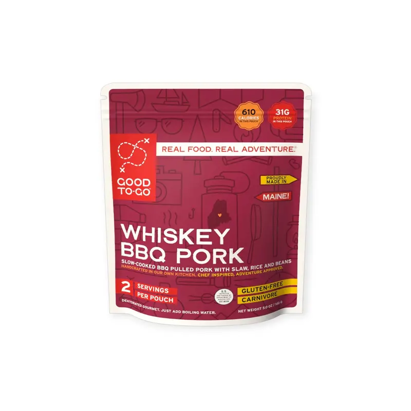 Good To-Go Bbq Pulled Pork With Whiskey Glaze & Slaw – Dehydrated Meal 1