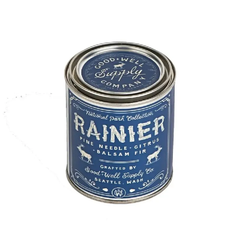 Good & Well Supply Co. Mount Rainier National Park Candle – 8 Oz Artisan Soy Wax 1