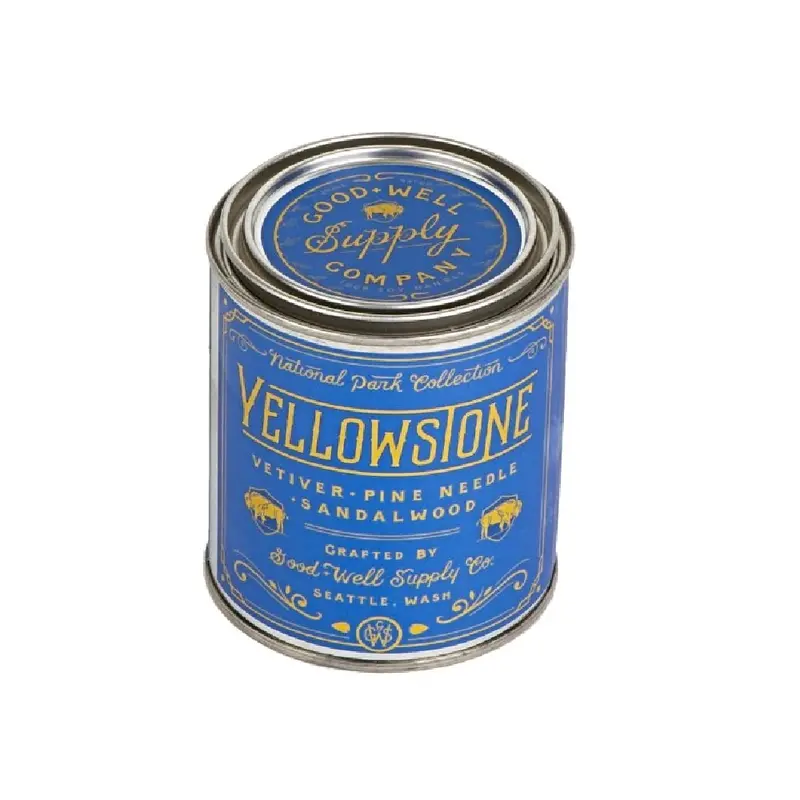 Good & Well Supply Co. Yellowstone National Park Candle – 8 Oz Artisan Soy Wax 1