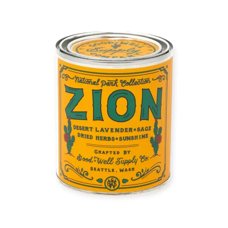 Good & Well Supply Co. Zion National Park Candle – 8 Oz Artisan Soy Wax 1