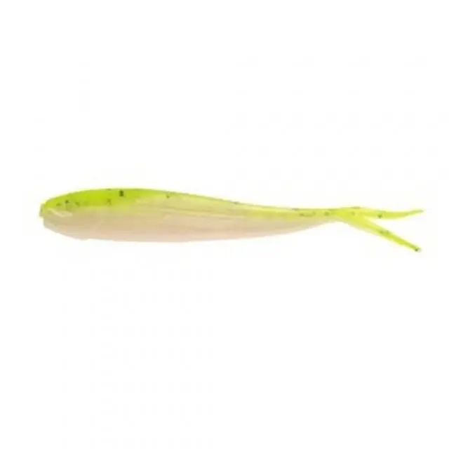 Gulp! 4 In (10 Cm) Minnow Soft Bait – Chartreuse Shad 1