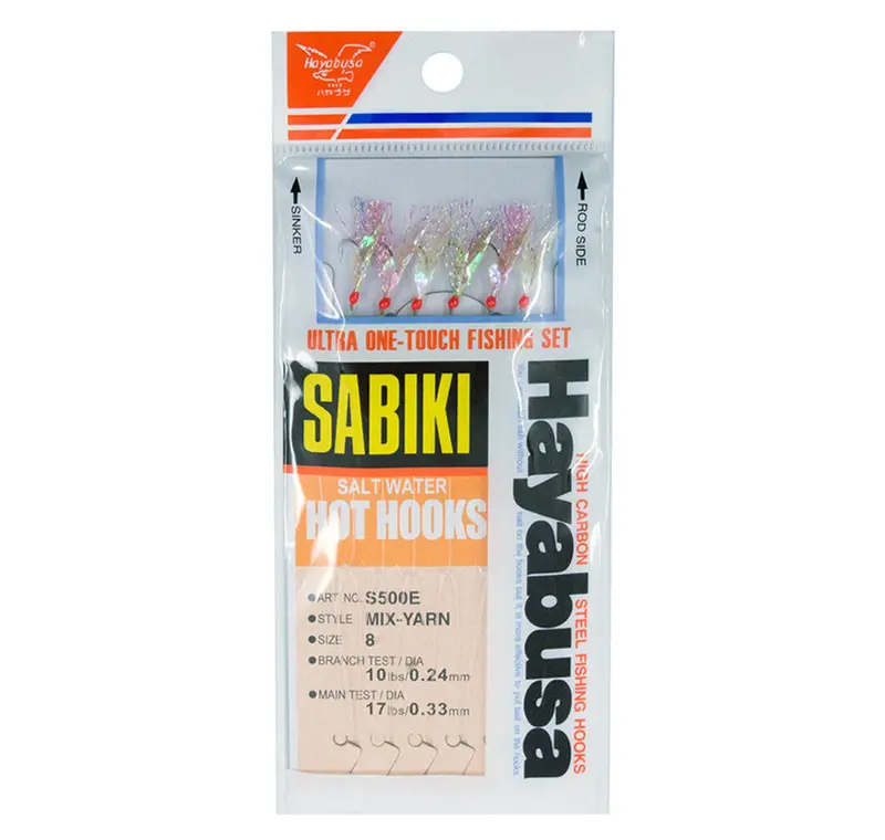 Hayabusa S-500E Sabiki Rig – Mix-Yarn, Size 8 1