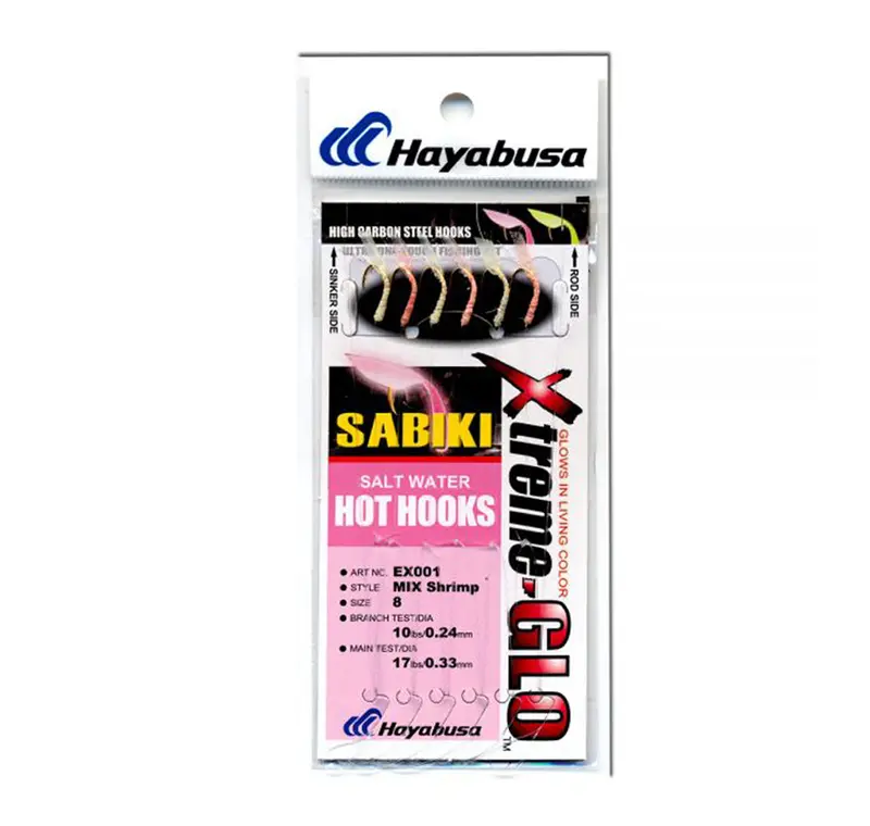 Hayabusa Sabiki Bait Jig Ex001 – Shrimp-Style Mix, Size 8 1