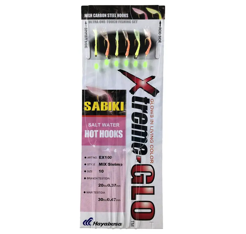 Hayabusa Sabiki Bait Jig Ex100 – Size 10 Saltwater Multi-Hook Rig 1