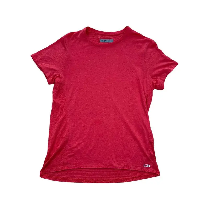 Icebreaker Cool-Lite Merino Tencel Short Sleeve Shirt – Coral, Xl, Gently Used 1