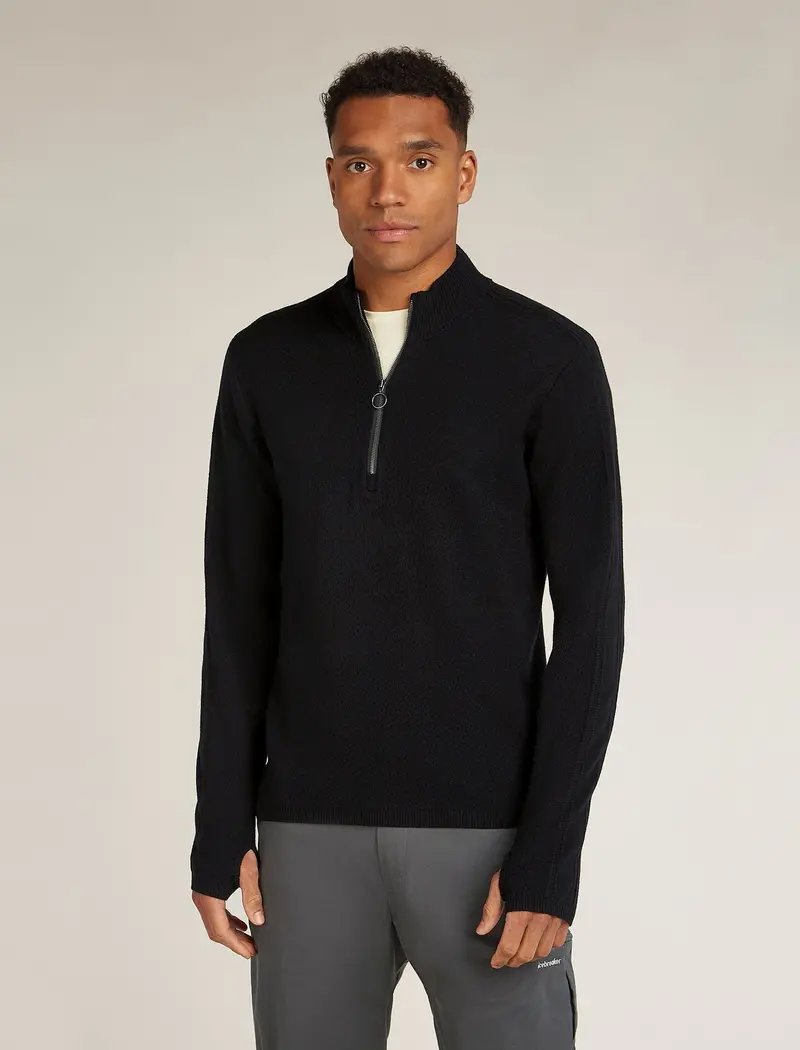 Icebreaker Men'S Merino Wool Anniversary Half-Zip Long Sleeve Top 1