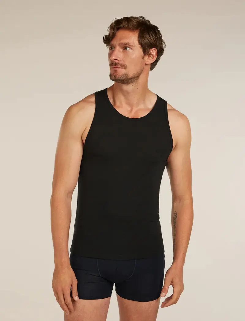 Icebreaker Merino 150 Anatomica Tank Top For Men – Natural Wool Base Layer 1