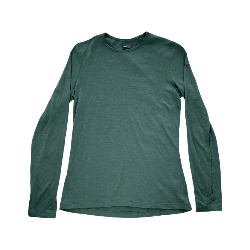 Icebreaker Merino 200 Base Layer Shirt – Women’S Green, Medium, Natural Wool, Used 1