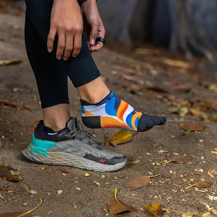 Injinji Spectrum Run Women'S Lightweight No-Show Toesocks 1