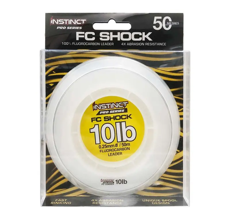 Instinct Pro Series Fluorocarbon Shock Leader – 50M Fc Spool 1