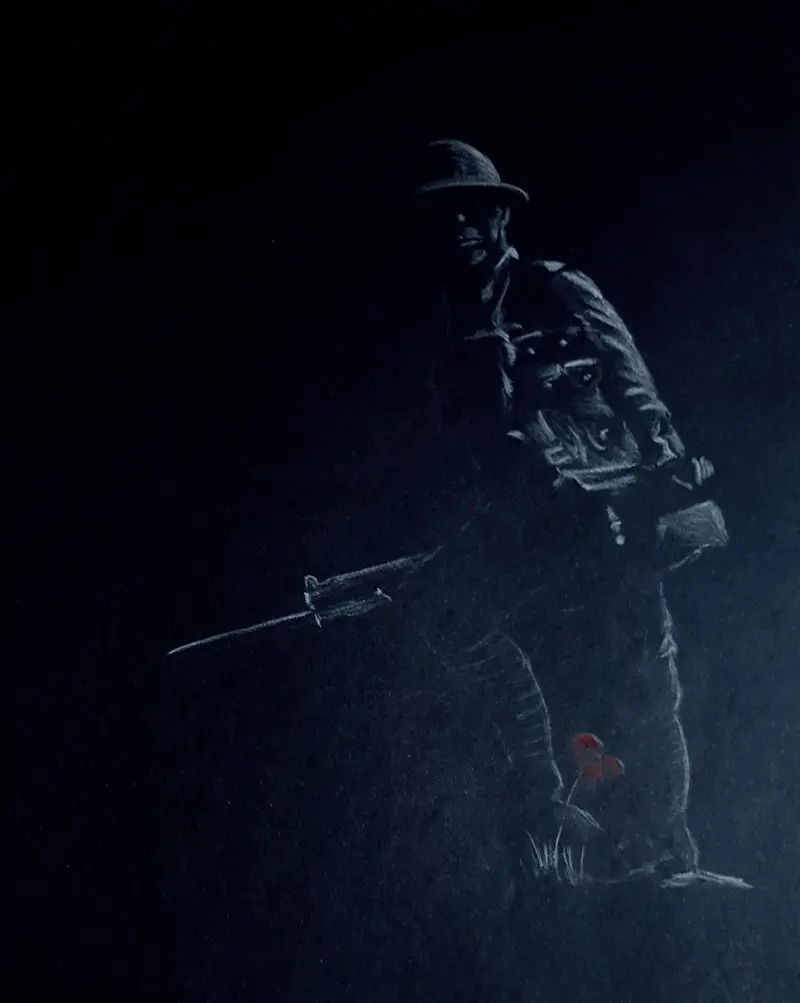 'Into Darkness' – Original Polychromo #U233 1