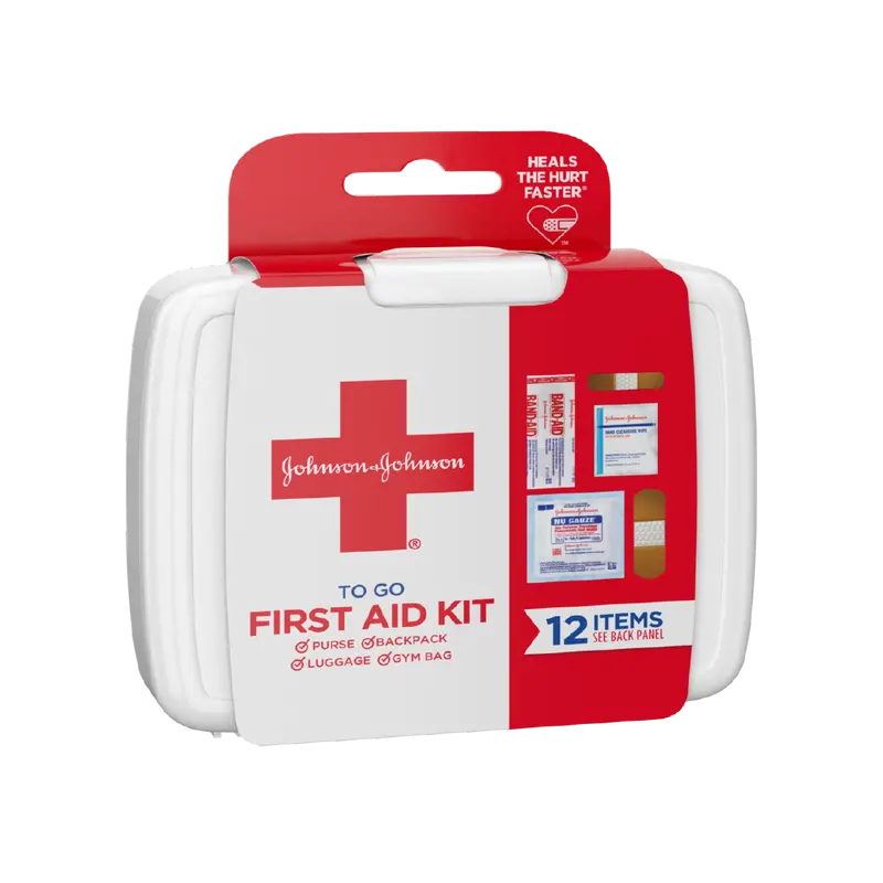 Johnson & Johnson On-The-Go First Aid Kit For Outdoor Activities 1