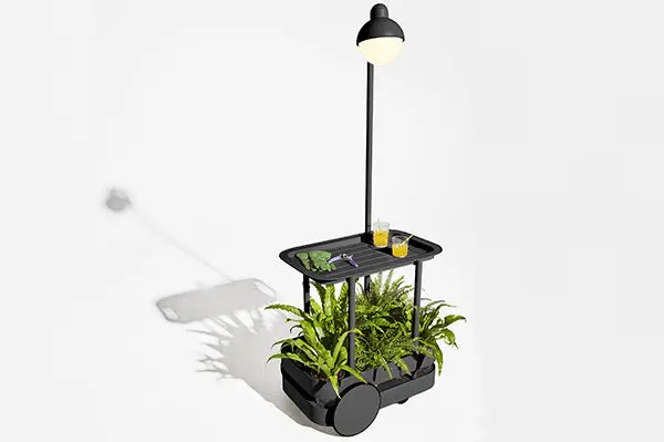 Jolly Trolley Led Bar Cart – Anthracite Matte Finish 1