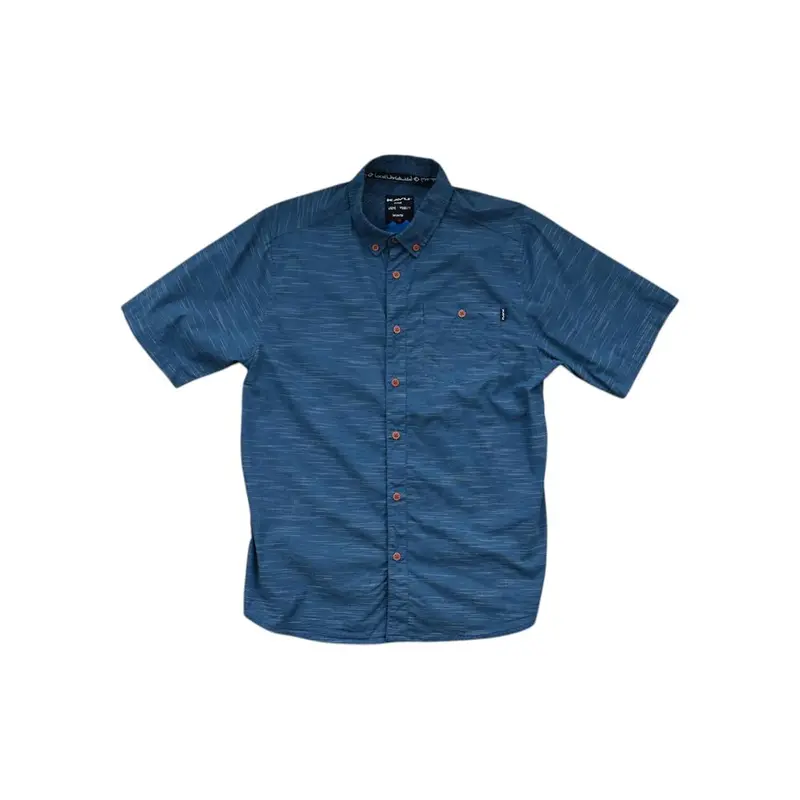 Kavu Men'S Classic Button-Up Shirt – Denim Blue, Size M (Pre-Owned) 1