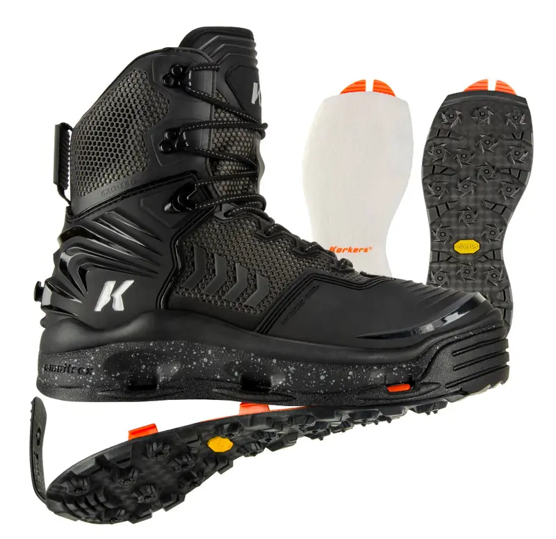 Korkers River Ops Adjustable Wading Boots With Interchangeable Soles 1