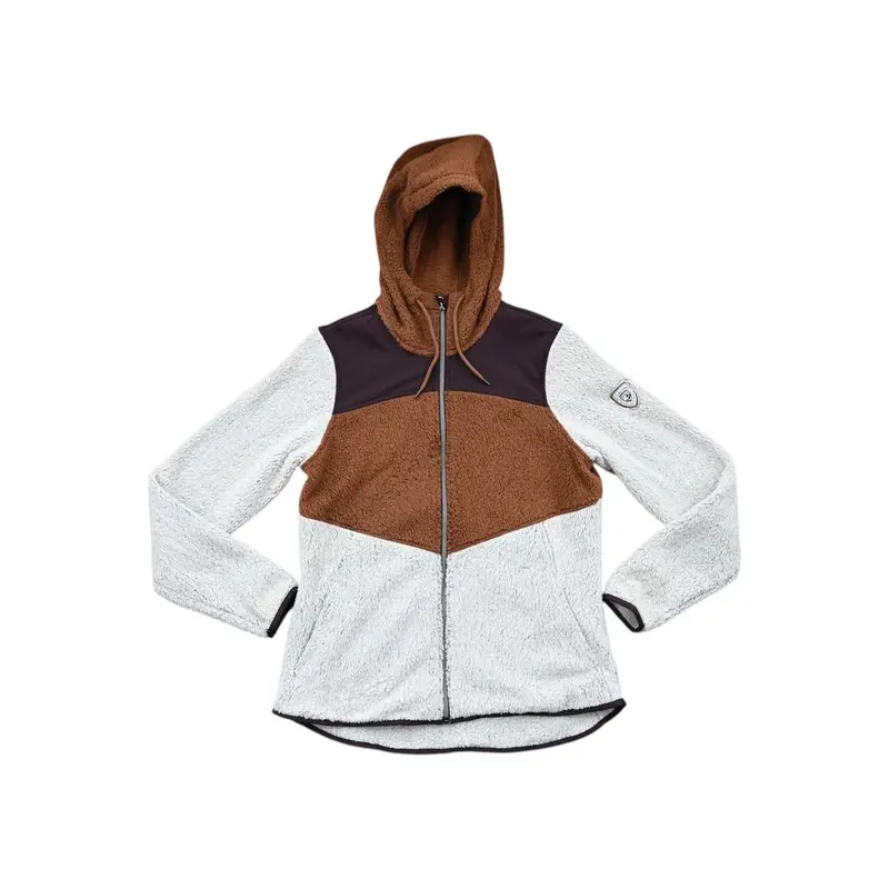 Kuhl Prism Fleece Jacket For Women – Brown & White Contrast, Size M (Pre-Owned) 1