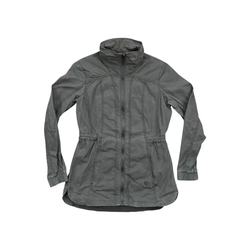 Kuhl Women’S Jojo Trench-Style Jacket – Olive Green (Size Xs, Pre-Owned) 1