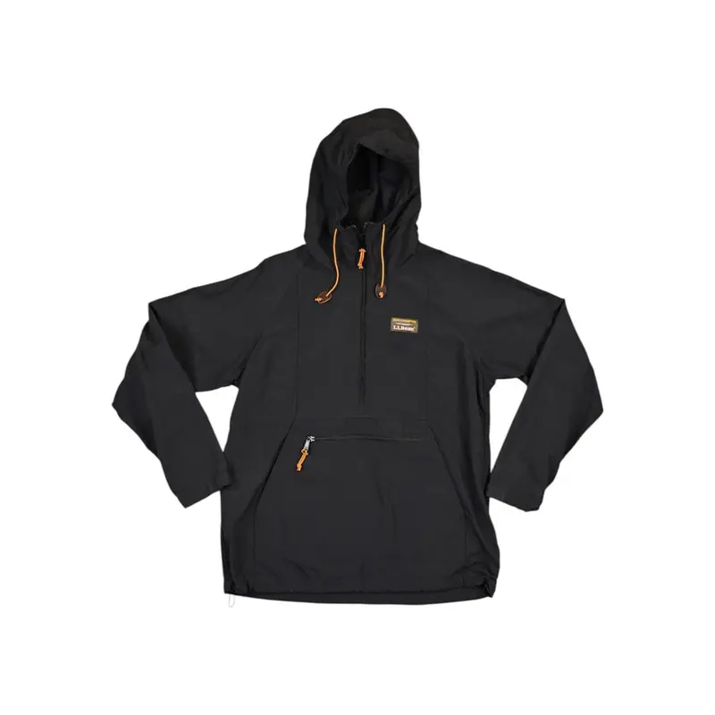 L.L.Bean Mountain Classic Anorak – Men’S Black Windbreaker 1