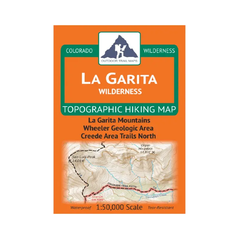 La Garita Wilderness Off-Trail Navigation Map 1