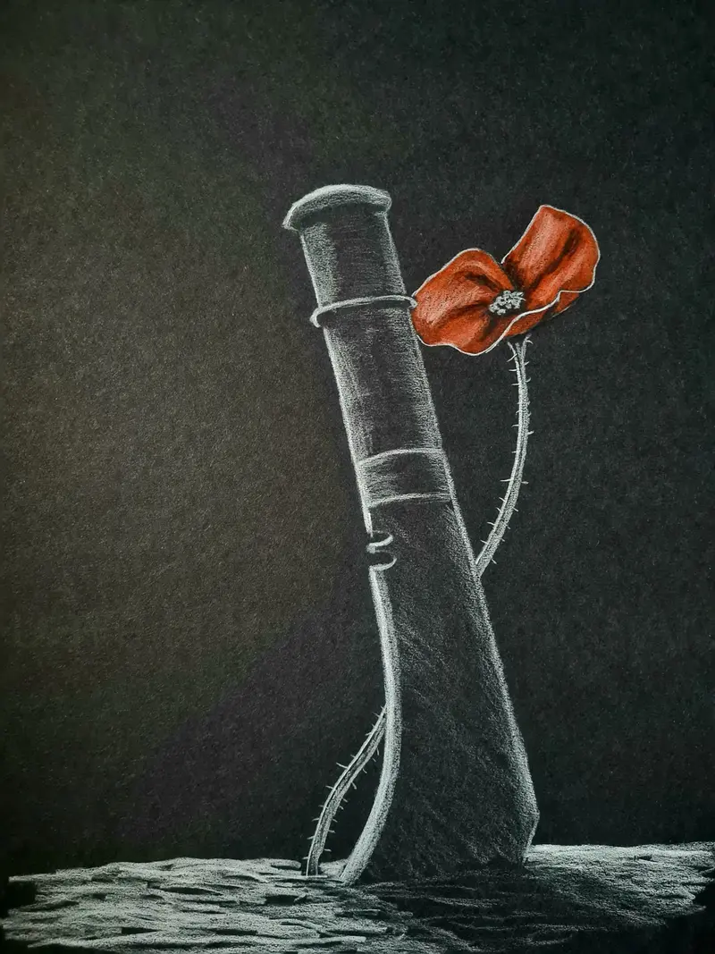 Limited Edition Giclée Print #402: 'Kukri Poppy' 1
