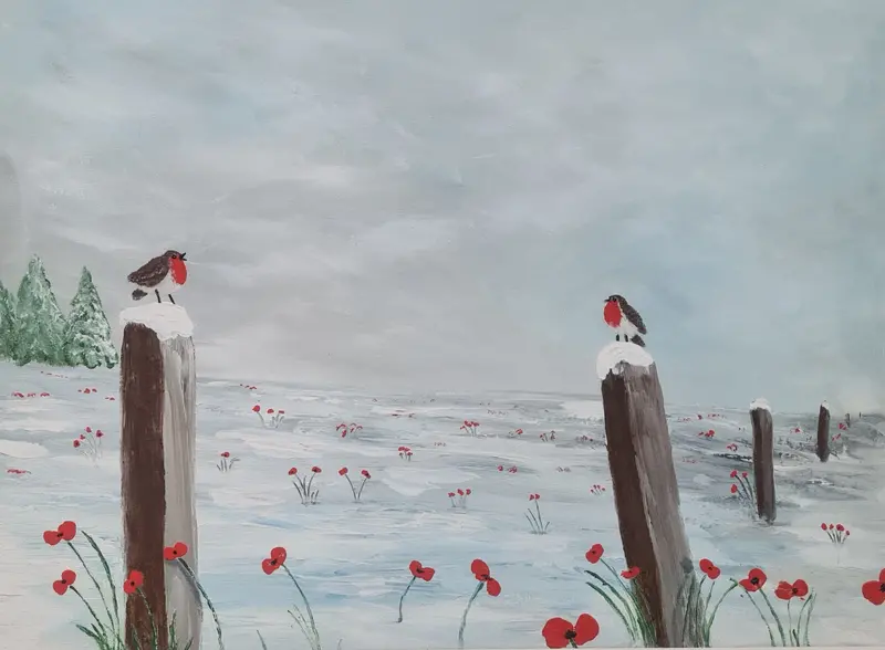 Limited Edition Giclée Print #556 – 'Two Robins' 1