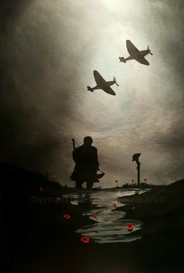 Limited Edition Spitfire Aviation Art Print – 'Spitfires Overhead' 1