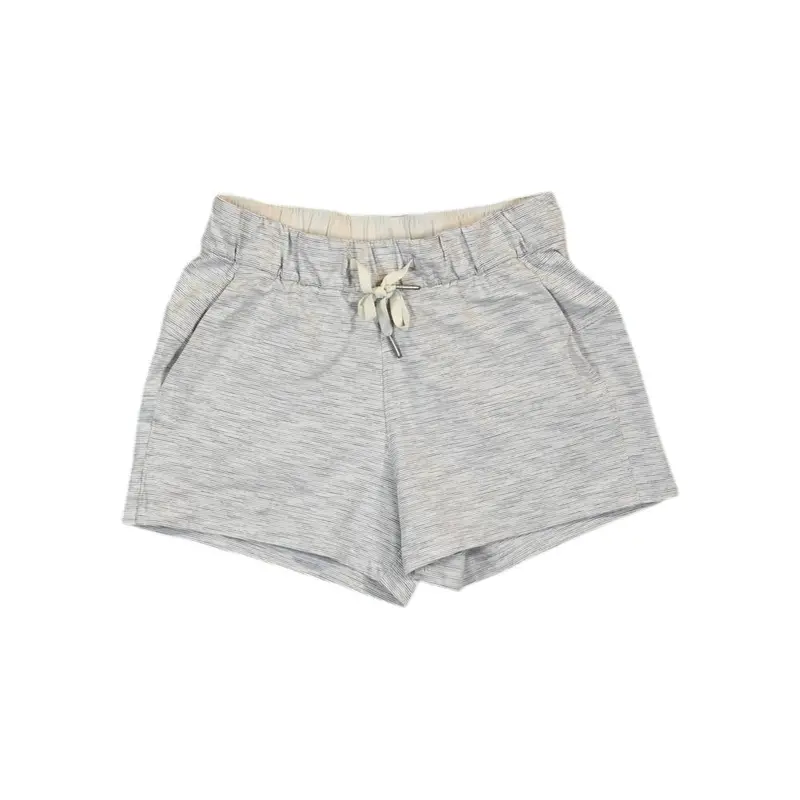 Lululemon On The Fly Shorts – White/Grey, Size S (Style #4, Pre-Owned) 1